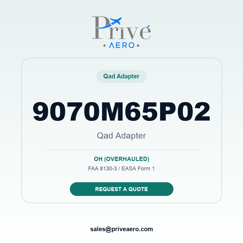 P/N 9070M65P02 Qad Adapter 9070M65P02 Qad Adapter – Privé Aero