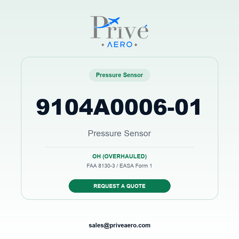 P/N 9104A0006-01 Pressure Sensor 9104A0006-01 Pressure Sensor – Privé Aero