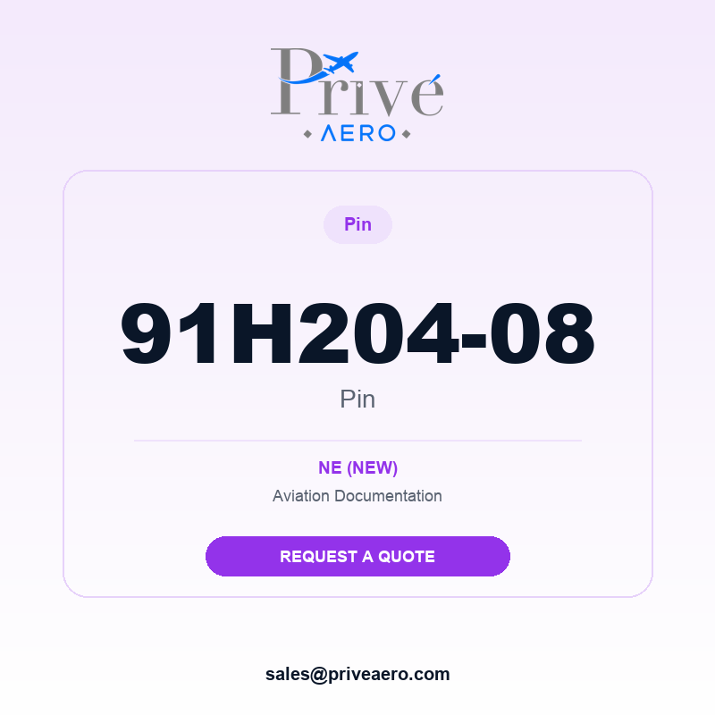 P/N 91H204-08 Pin 91H204-08 Pin – Privé Aero