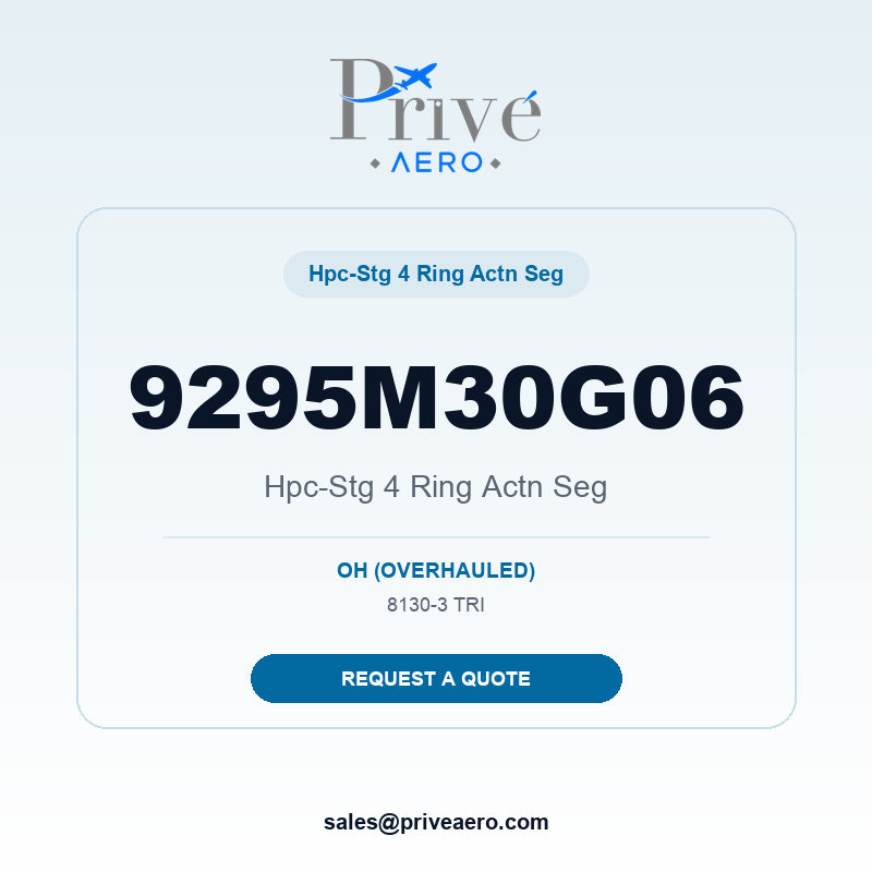 P/N 9295M30G06 HPC-STG 4 RING ACTN SEG 9295M30G06 HPC-STG 4 RING ACTN SEG – Privé Aero