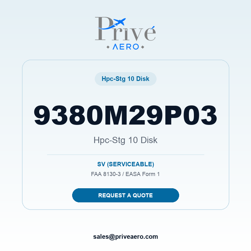 P/N 9380M29P03 Hpc-Stg 10 Disk 9380M29P03 Hpc-Stg 10 Disk – Privé Aero