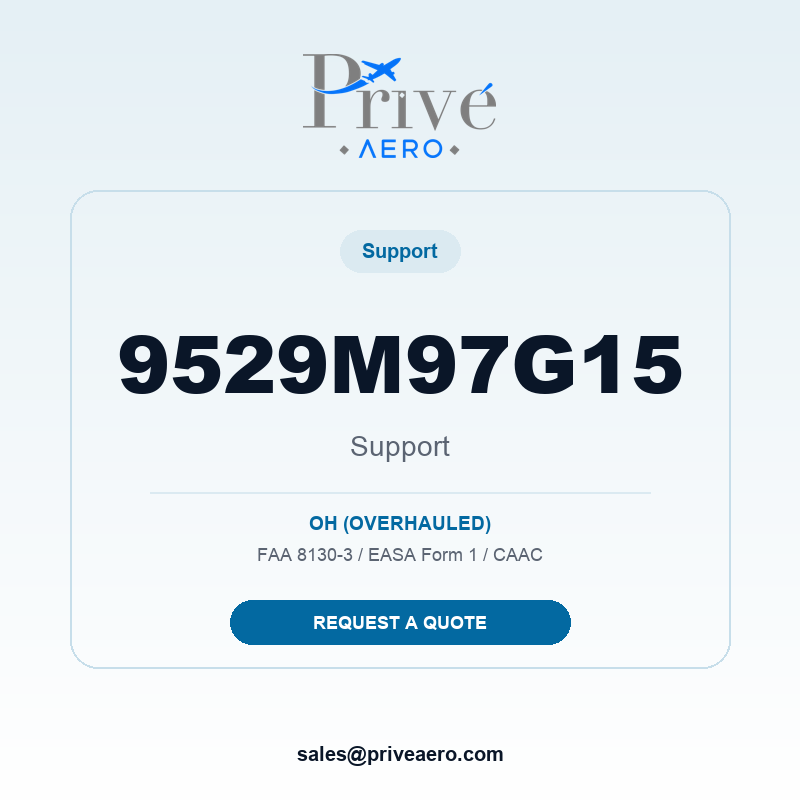 P/N 9529M97G15 Support 9529M97G15 Support – Privé Aero
