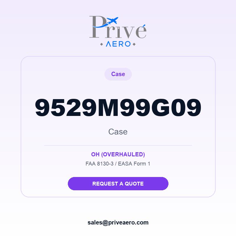 P/N 9529M99G09 Case 9529M99G09 Case – Privé Aero