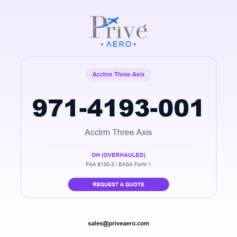 P/N 971-4193-001 Acclrm Three Axis 971-4193-001 Acclrm Three Axis – Privé Aero