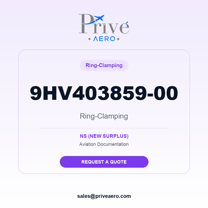 P/N 9HV403859-00 Ring-Clamping 9HV403859-00 Ring-Clamping – Privé Aero