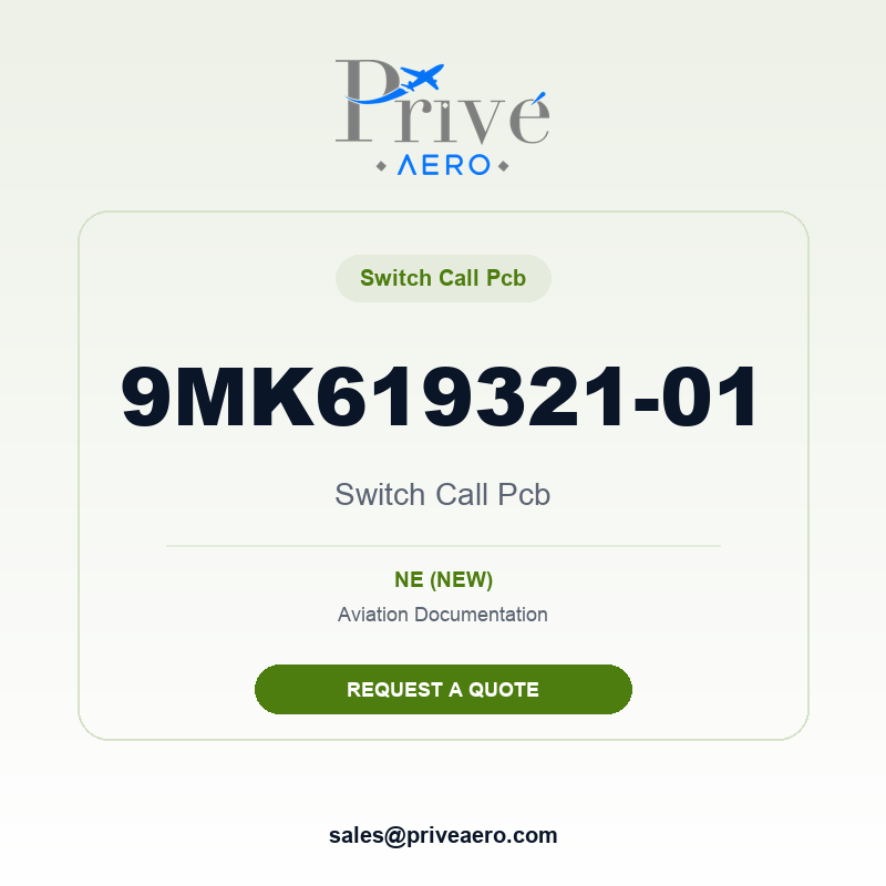 P/N 9MK619321-01 Switch Call Pcb 9MK619321-01 Switch Call Pcb – Privé Aero