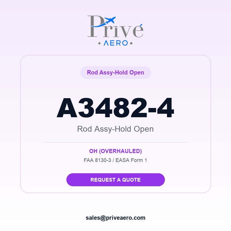 P/N A3482-4 Rod Assy-Hold Open A3482-4 Rod Assy-Hold Open – Privé Aero