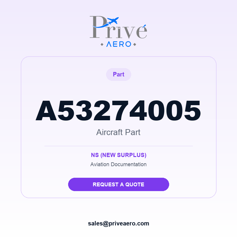 P/N A53274005 A53274005 – Privé Aero