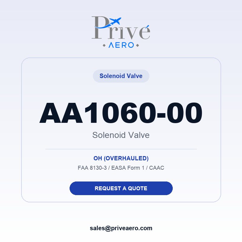 P/N AA1060-00 SOLENOID VALVE AA1060-00 SOLENOID VALVE – Privé Aero