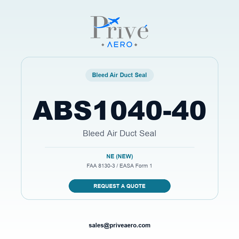 P/N ABS1040-40 Bleed Air Duct Seal ABS1040-40 Bleed Air Duct Seal – Privé Aero