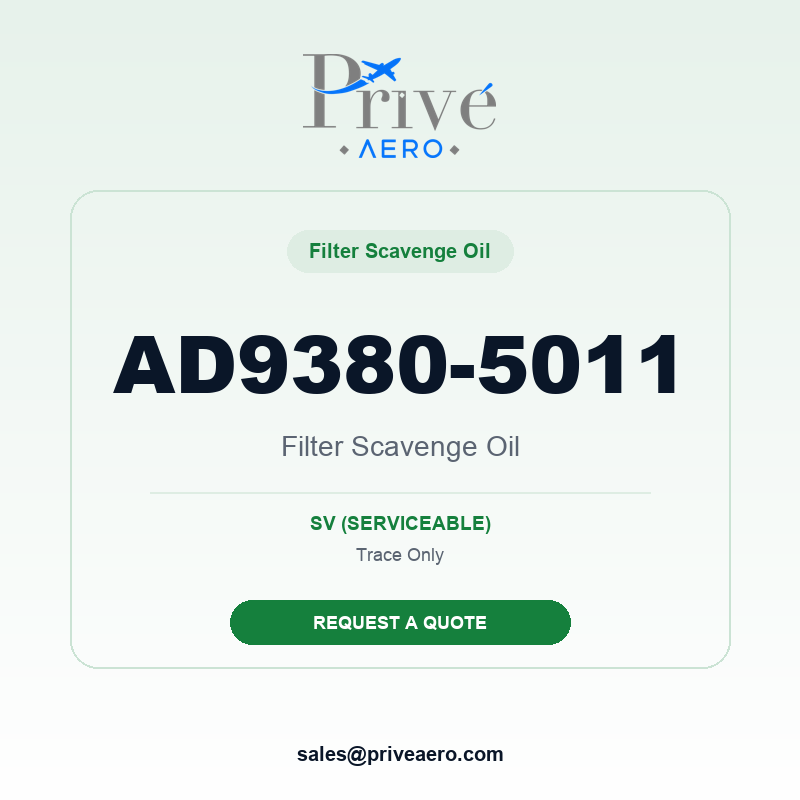 P/N AD9380-5011 Filter Scavenge Oil AD9380-5011 Filter Scavenge Oil – Privé Aero