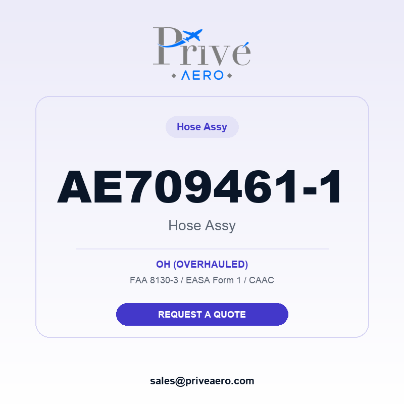 P/N AE709461-1 HOSE ASSY AE709461-1 HOSE ASSY – Privé Aero