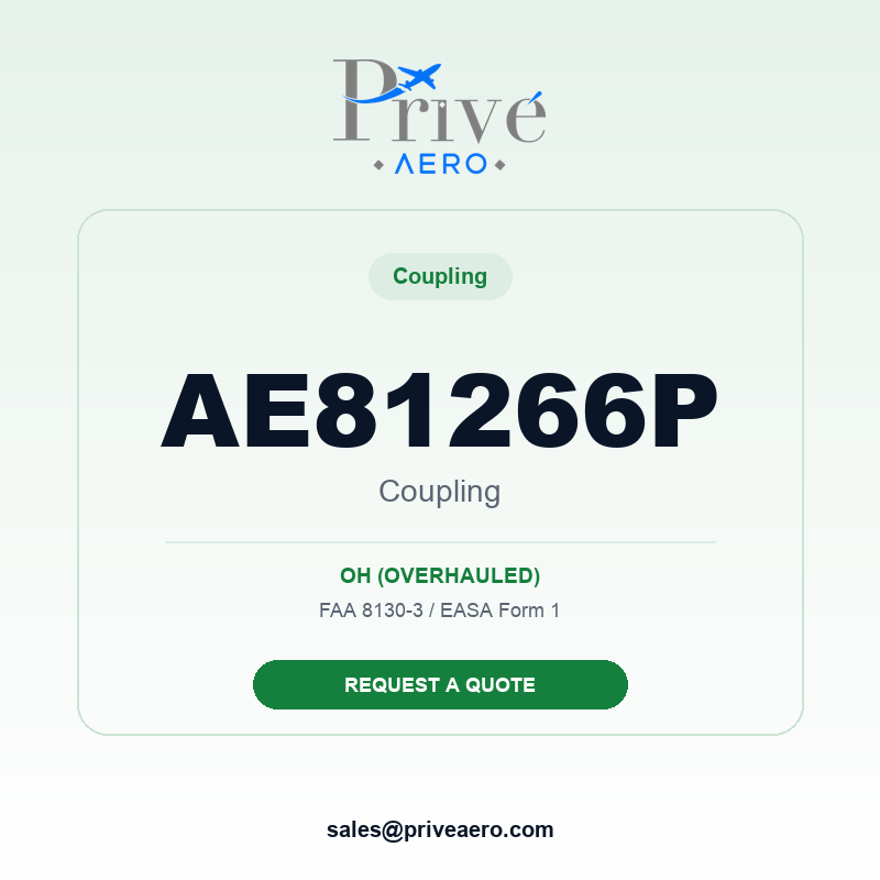 P/N AE81266P Coupling AE81266P Coupling – Privé Aero