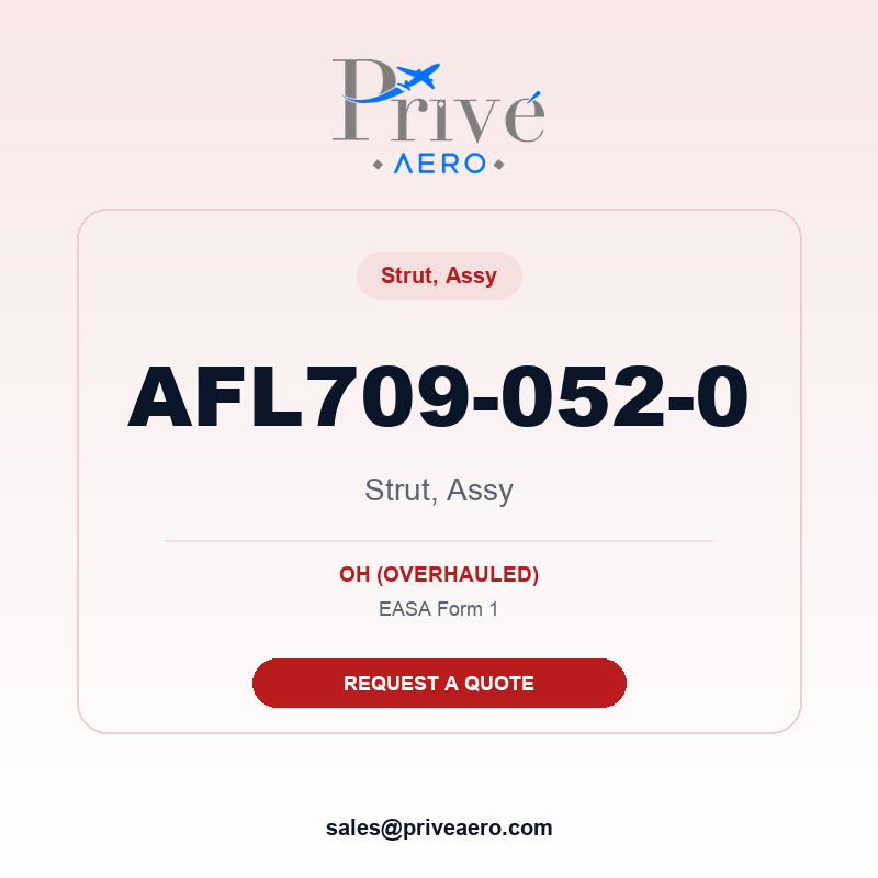 P/N AFL709-052-0 Strut, Assy AFL709-052-0 Strut, Assy – Privé Aero
