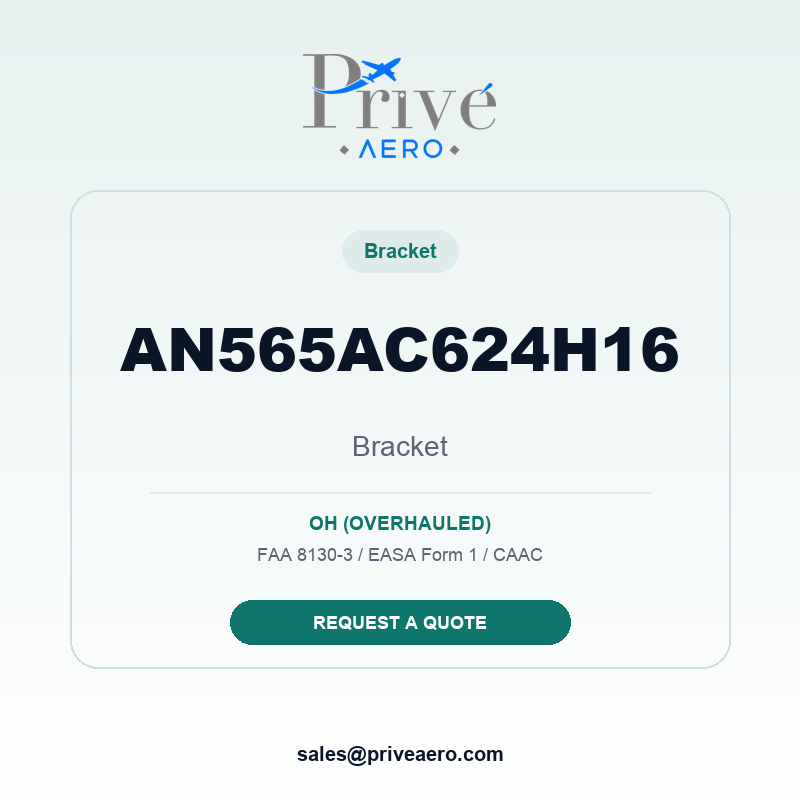 P/N AN565AC624H16 BRACKET AN565AC624H16 BRACKET – Privé Aero