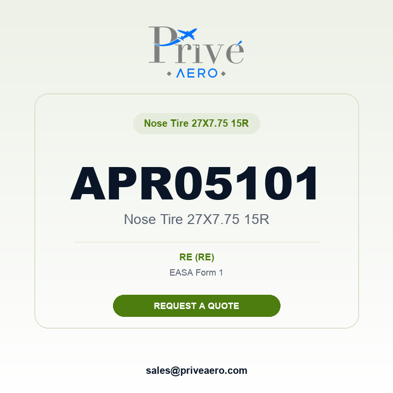 P/N APR05101 Nose Tire 27X7.75 15R APR05101 Nose Tire 27X7.75 15R – Privé Aero