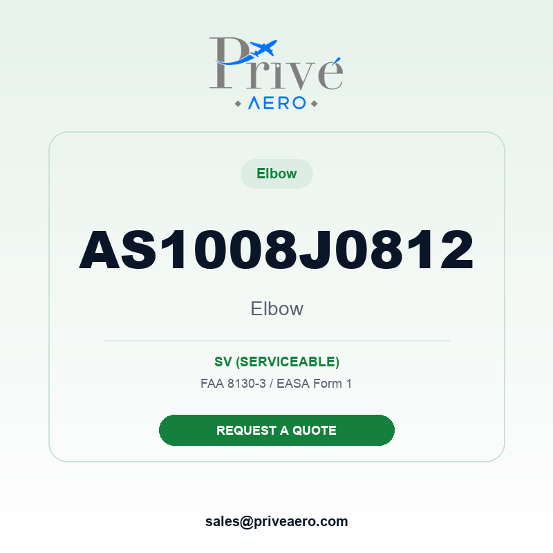 P/N AS1008J0812 Elbow AS1008J0812 Elbow – Privé Aero