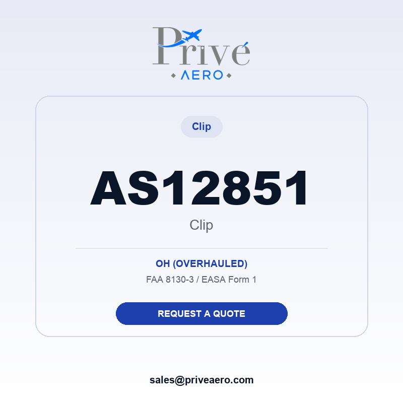 P/N AS12851 Clip AS12851 Clip – Privé Aero