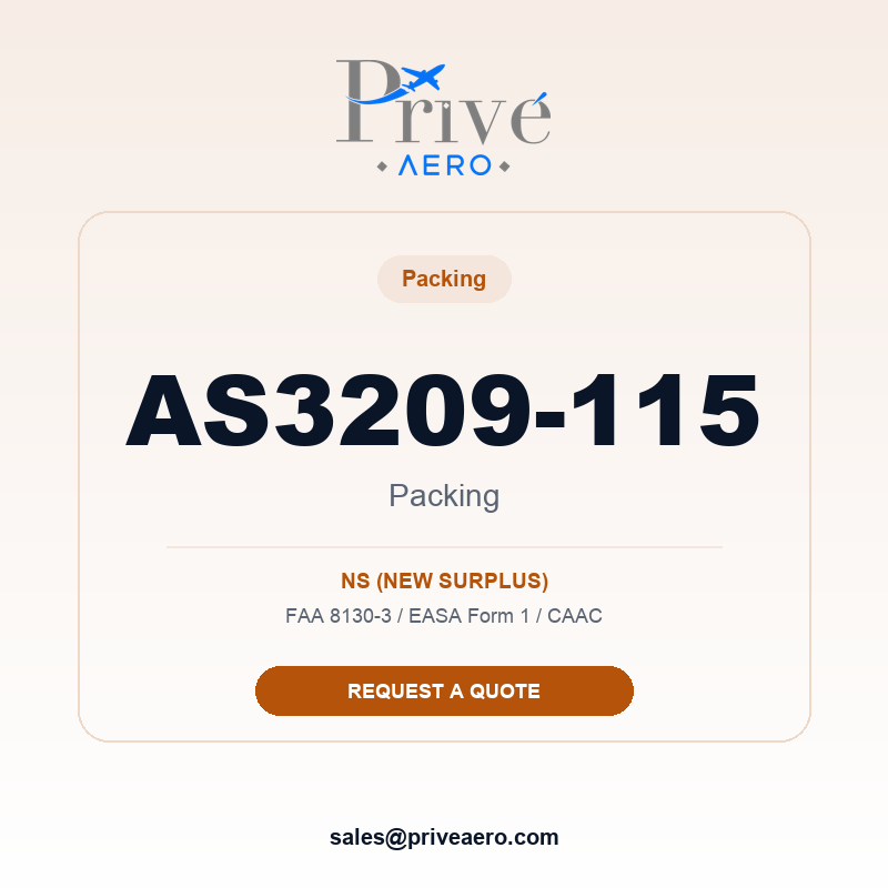 P/N AS3209-115 PACKING AS3209-115 PACKING – Privé Aero