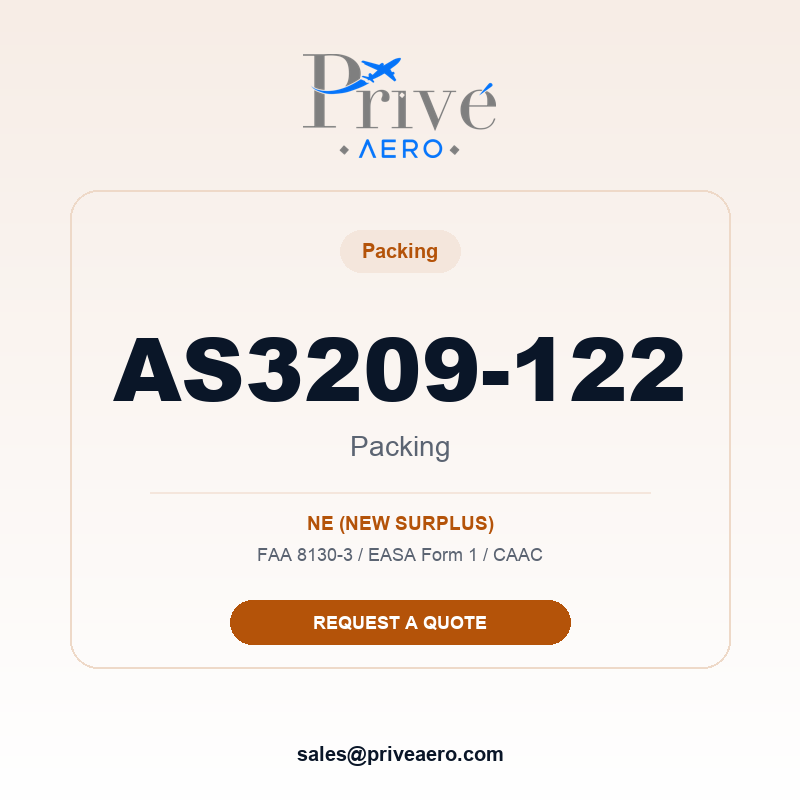 P/N AS3209-122 PACKING AS3209-122 PACKING – Privé Aero