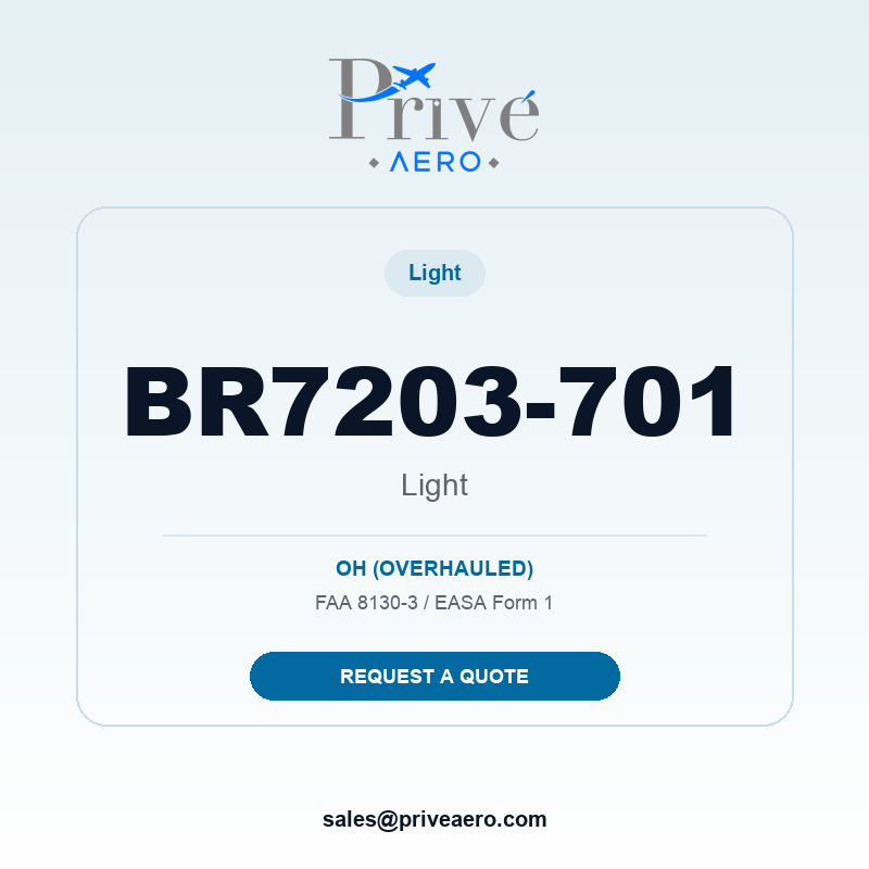 P/N BR7203-701 Light BR7203-701 Light – Privé Aero