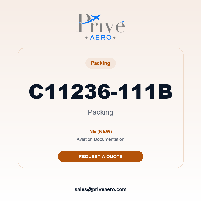 P/N C11236-111B Packing C11236-111B Packing – Privé Aero