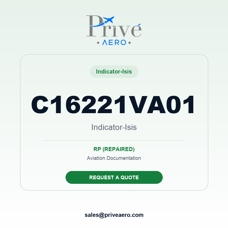 P/N C16221VA01 Indicator-Isis C16221VA01 Indicator-Isis – Privé Aero