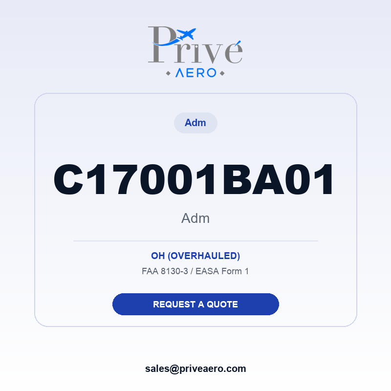 P/N C17001BA01 Adm C17001BA01 Adm – Privé Aero