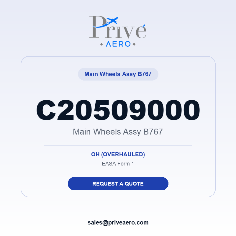 P/N C20509000 Main Wheels Assy B767 C20509000 Main Wheels Assy B767 – Privé Aero