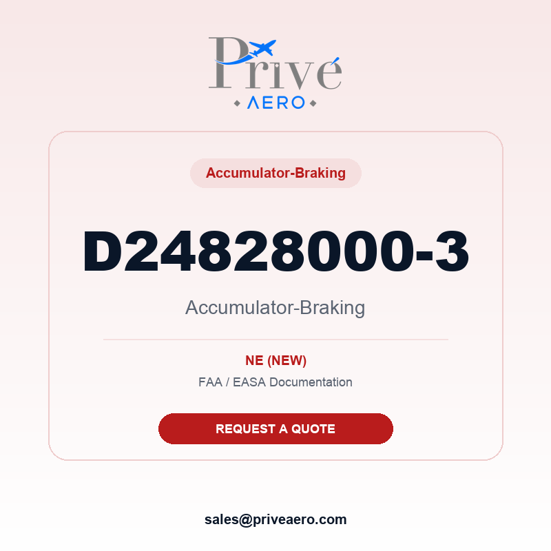 P/N D24828000-3 Accumulator-Braking D24828000-3 Accumulator-Braking – Privé Aero