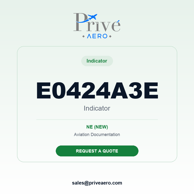 P/N E0424A3E Indicator E0424A3E Indicator – Privé Aero