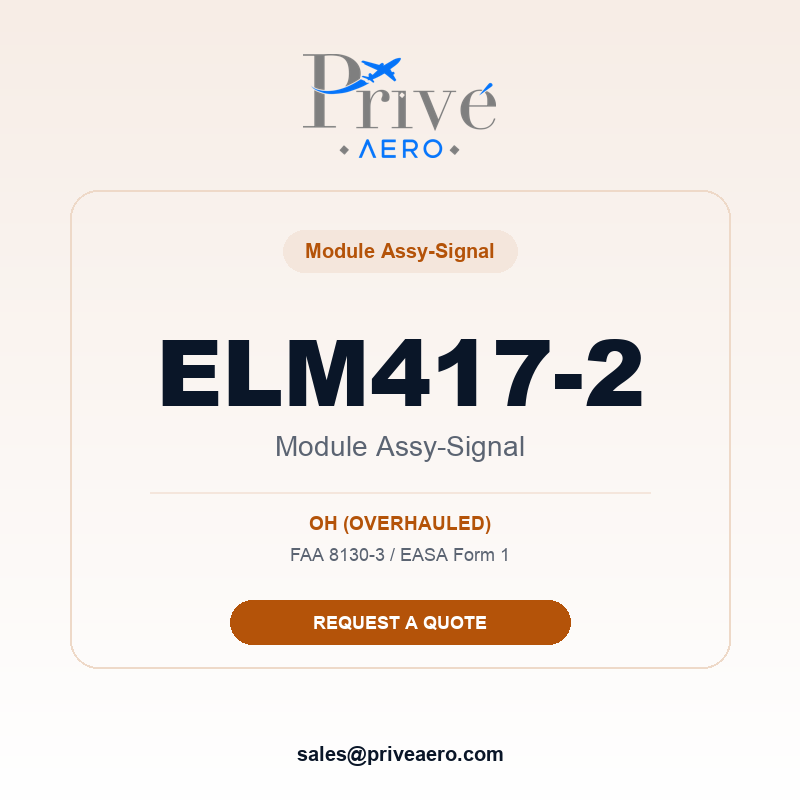 P/N ELM417-2 Module Assy-Signal ELM417-2 Module Assy-Signal – Privé Aero