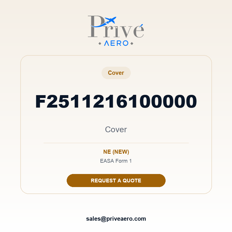 P/N F2511216100000 Cover F2511216100000 Cover – Privé Aero