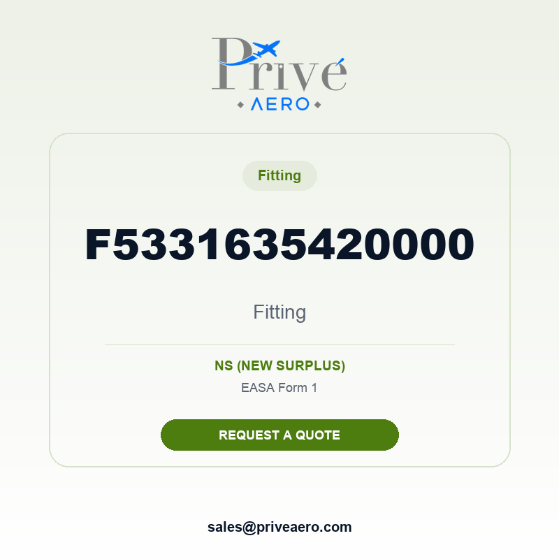 P/N F5331635420000 Fitting F5331635420000 Fitting – Privé Aero