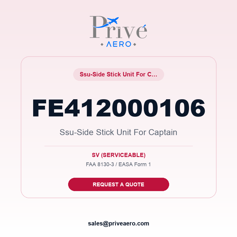 P/N FE412000106 Ssu-Side Stick Unit For Captain FE412000106 Ssu-Side Stick Unit For Captain – Privé Aero