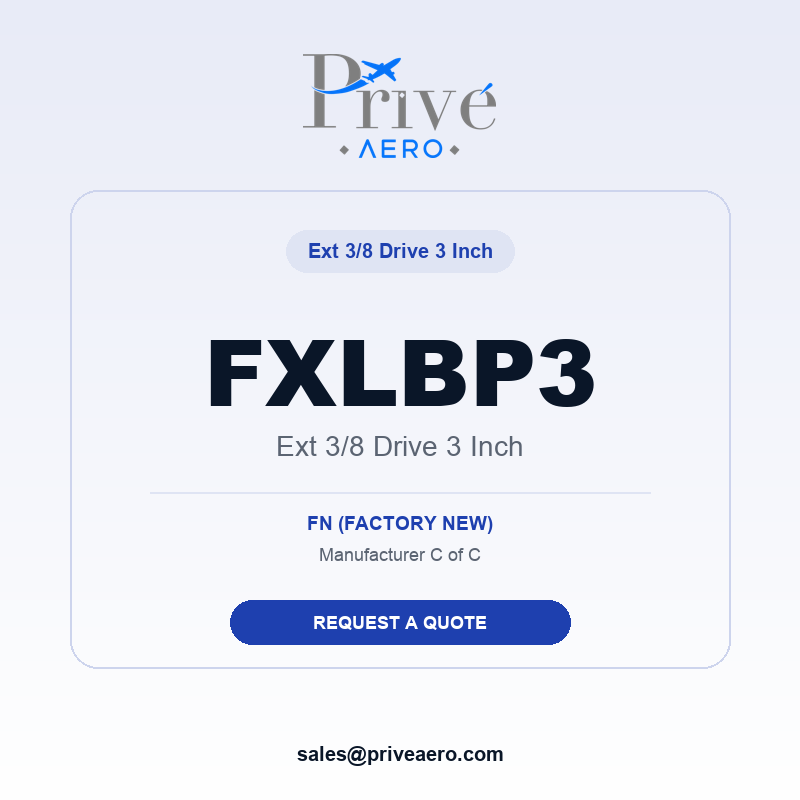 P/N FXLBP3 Ext 3/8 Drive 3 Inch FXLBP3 Ext 3/8 Drive 3 Inch – Privé Aero