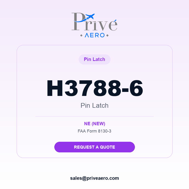 P/N H3788-6 Pin Latch H3788-6 Pin Latch – Privé Aero