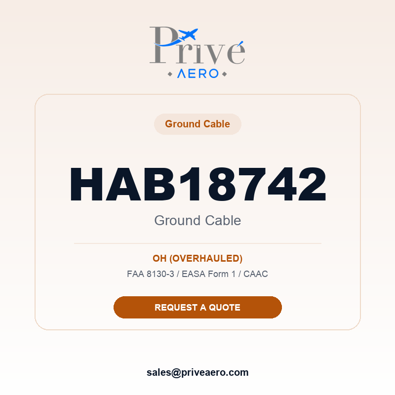 P/N HAB18742 GROUND CABLE HAB18742 GROUND CABLE – Privé Aero