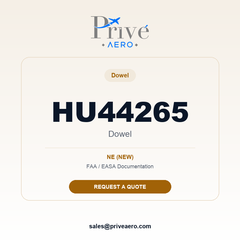 P/N HU44265 Dowel HU44265 Dowel – Privé Aero