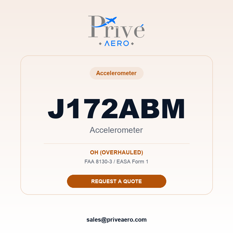 P/N J172ABM Accelerometer J172ABM Accelerometer – Privé Aero