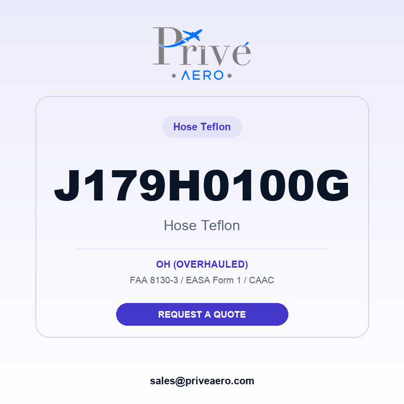 P/N J179H0100G HOSE TEFLON J179H0100G HOSE TEFLON – Privé Aero