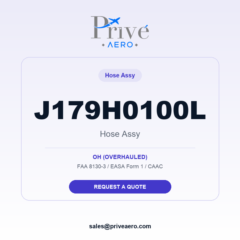 P/N J179H0100L HOSE ASSY J179H0100L HOSE ASSY – Privé Aero