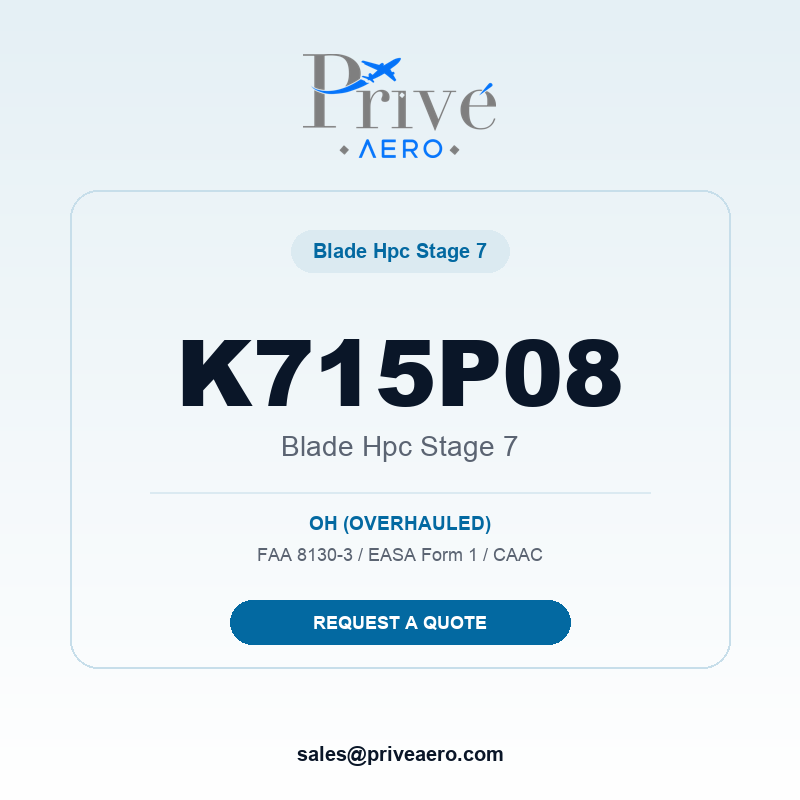 P/N K715P08 BLADE HPC STAGE 7 K715P08 BLADE HPC STAGE 7 – Privé Aero
