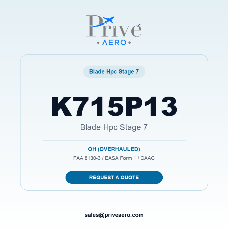 P/N K715P13 BLADE HPC STAGE 7 K715P13 BLADE HPC STAGE 7 – Privé Aero