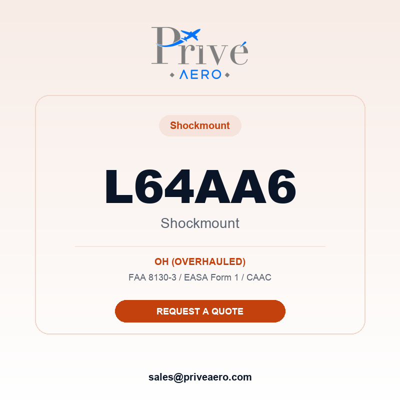 P/N L64AA6 SHOCKMOUNT L64AA6 SHOCKMOUNT – Privé Aero