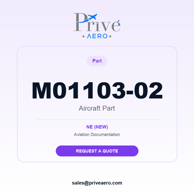 P/N M01103-02 M01103-02 – Privé Aero