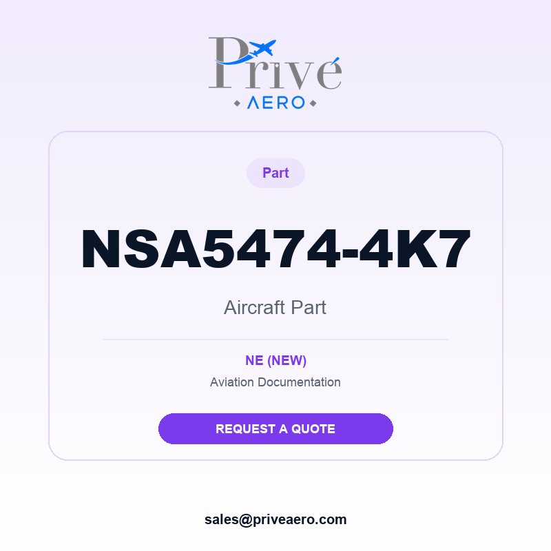 P/N NSA5474-4K7 NSA5474-4K7 – Privé Aero