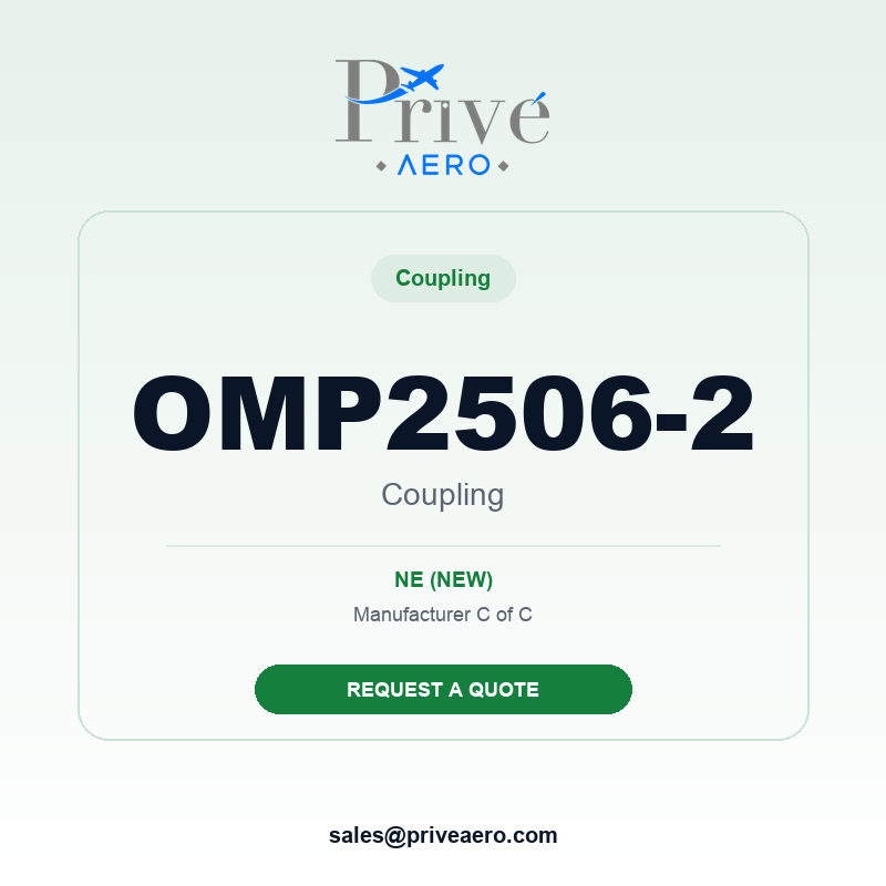 P/N OMP2506-2 Coupling OMP2506-2 Coupling – Privé Aero