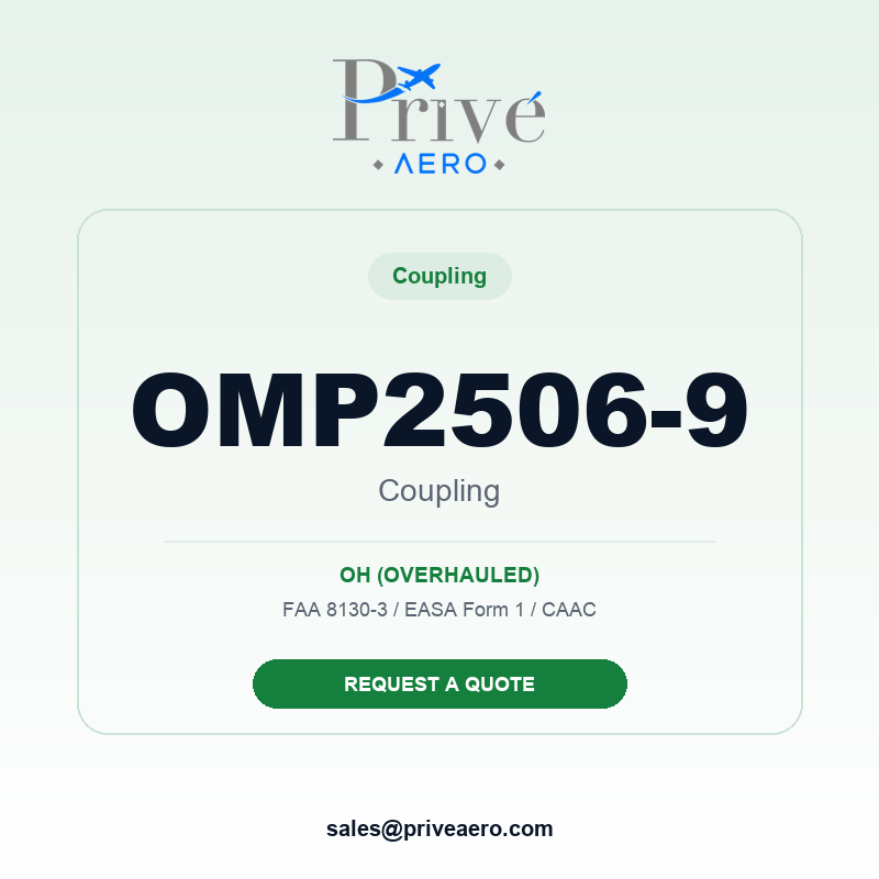 P/N OMP2506-9 COUPLING OMP2506-9 COUPLING – Privé Aero