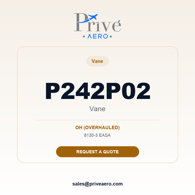 P/N P242P02 VANE P242P02 VANE – Privé Aero